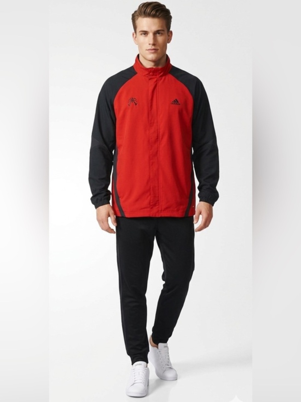 Adidas Red & Black Light Jacket Size Extra Large